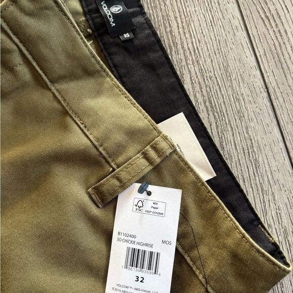 Volcom womans  SO Chickie high rise pants - Picture 2 of 6